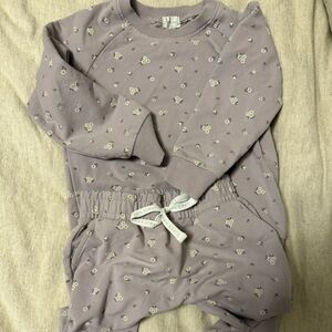 Jamie Kay Lavender Floral Girls Outfit